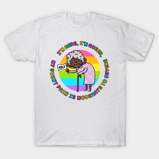 I’m Here, I’m Queer, My Joint Pain Is Moderate To Severe VERSION 4.0 T-Shirt